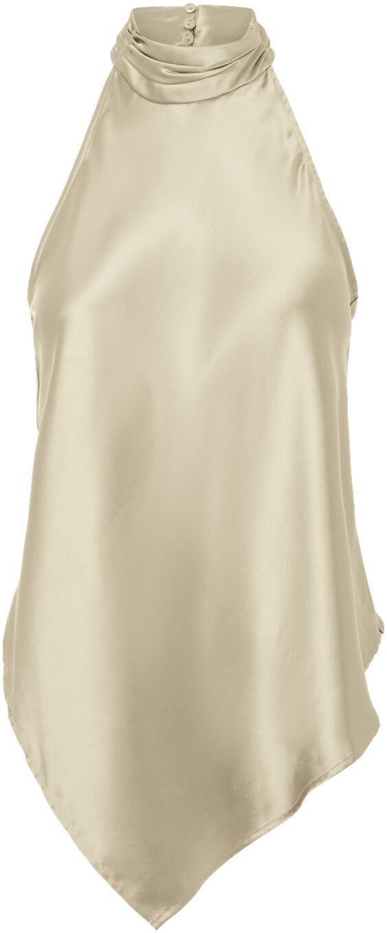 Pcevy Halterneck Top Wvn Bc