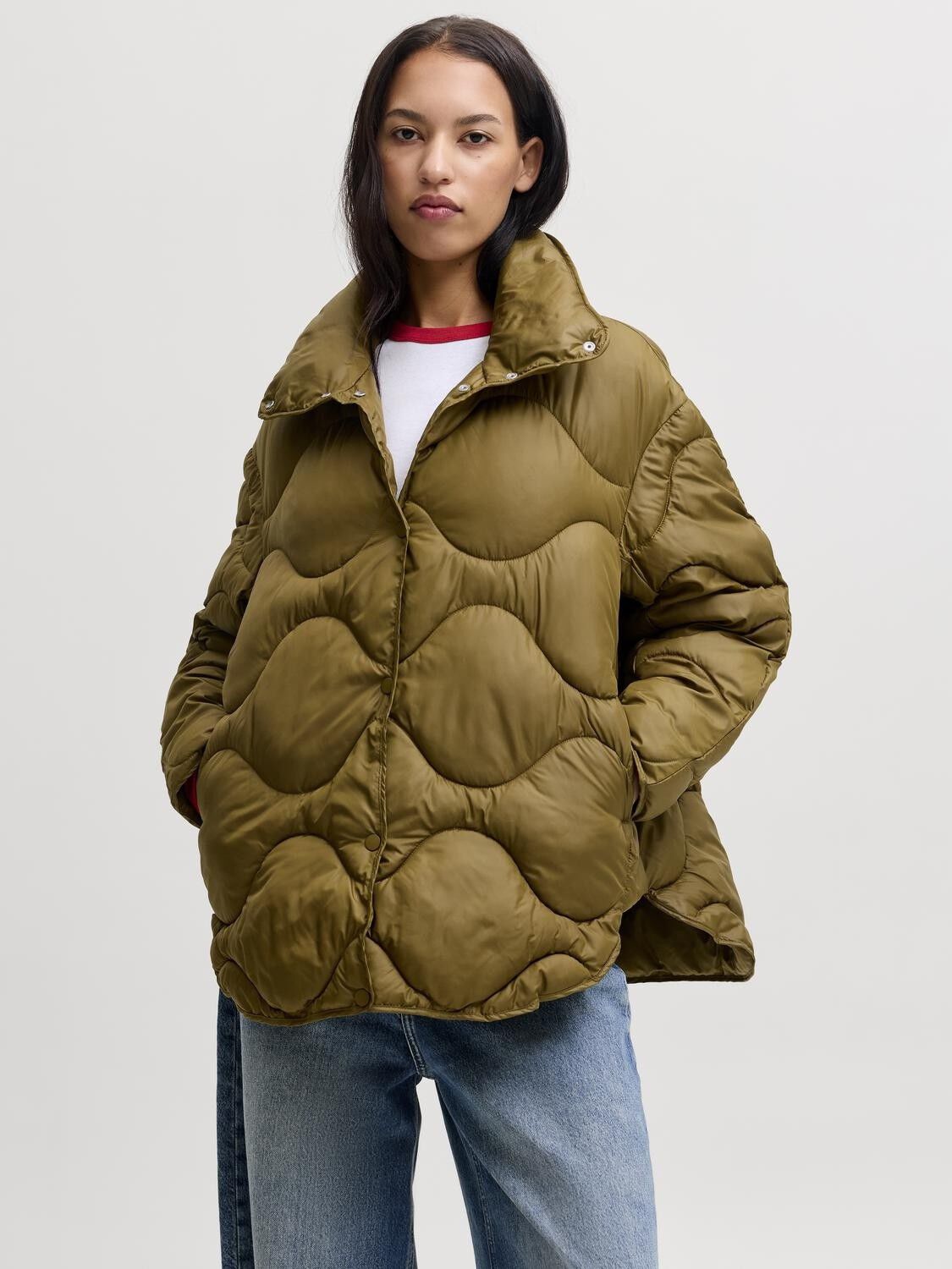 Jxstella Shiny Quilted Jacket Otw Sn