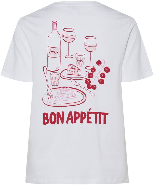 PCTALIA SS PRINTED T-SHIRT JRS BC