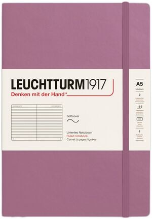 LT1917 Notesbog A5 Linjeret SC - Dusty Rose 372202