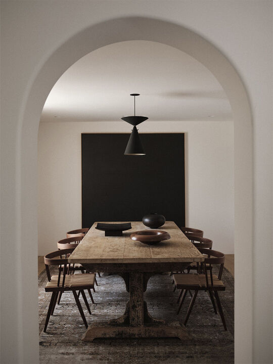 Relevé Platter, Wood, Dark Brown