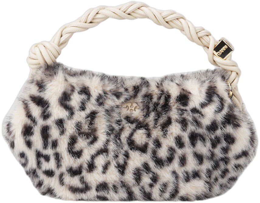 Ganni Bou Bag Mini Fur Print