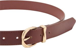 Oval buckle belt