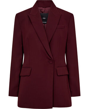 Double-breasted suit blazer