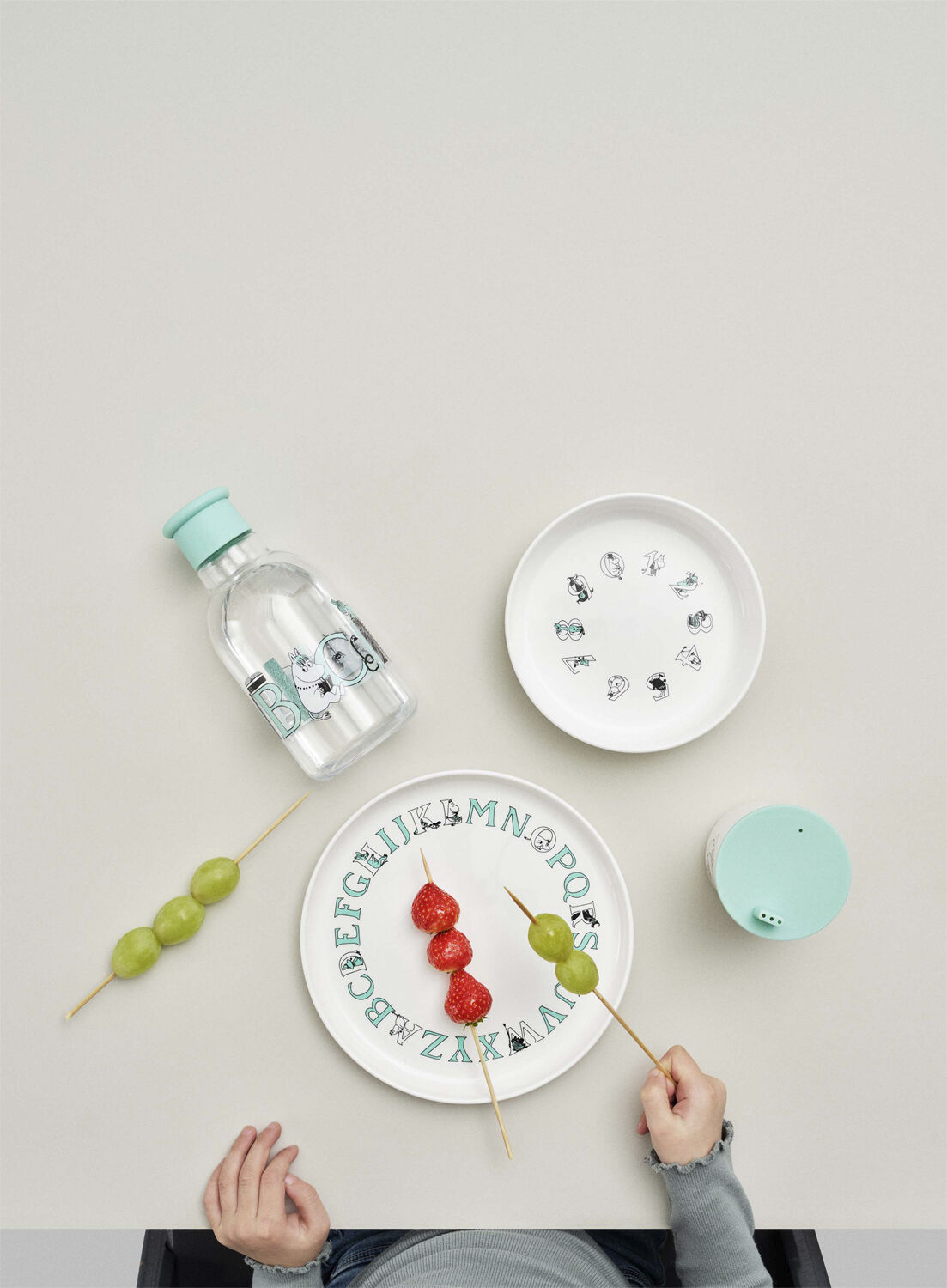 Moomin ABC tallrik &Oslash; 20 cm Moomin turqouise