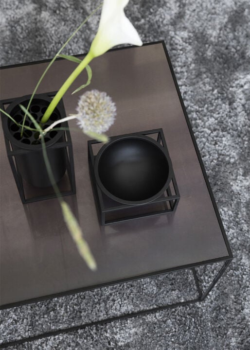 Kubus Bowl centerpiece, Large, Blac