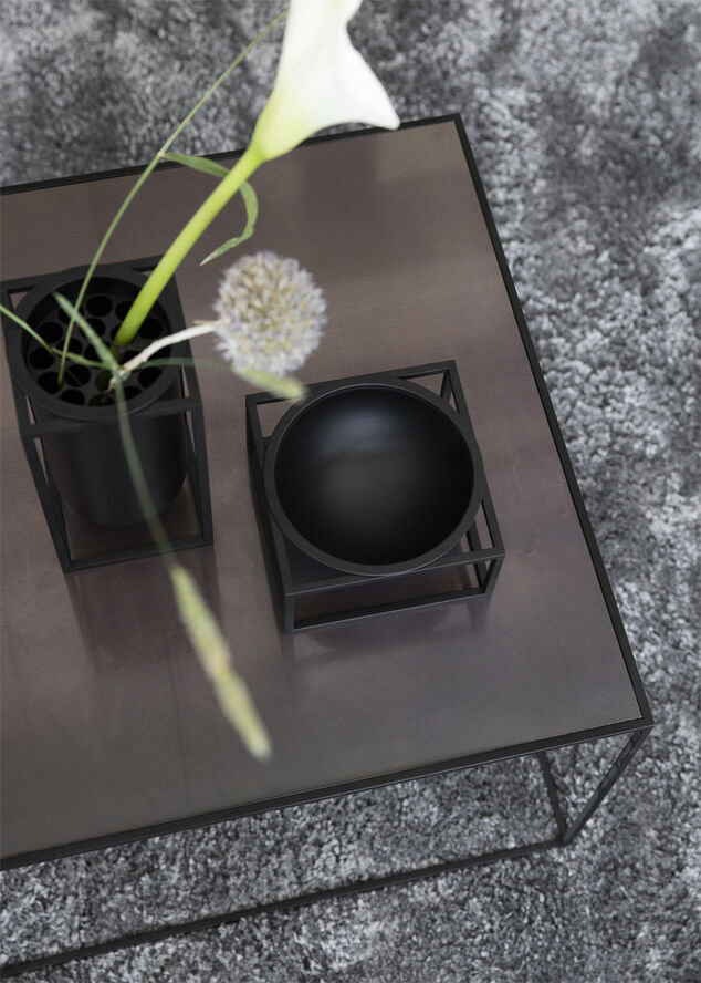 Kubus Bowl centerpiece, Large, Blac