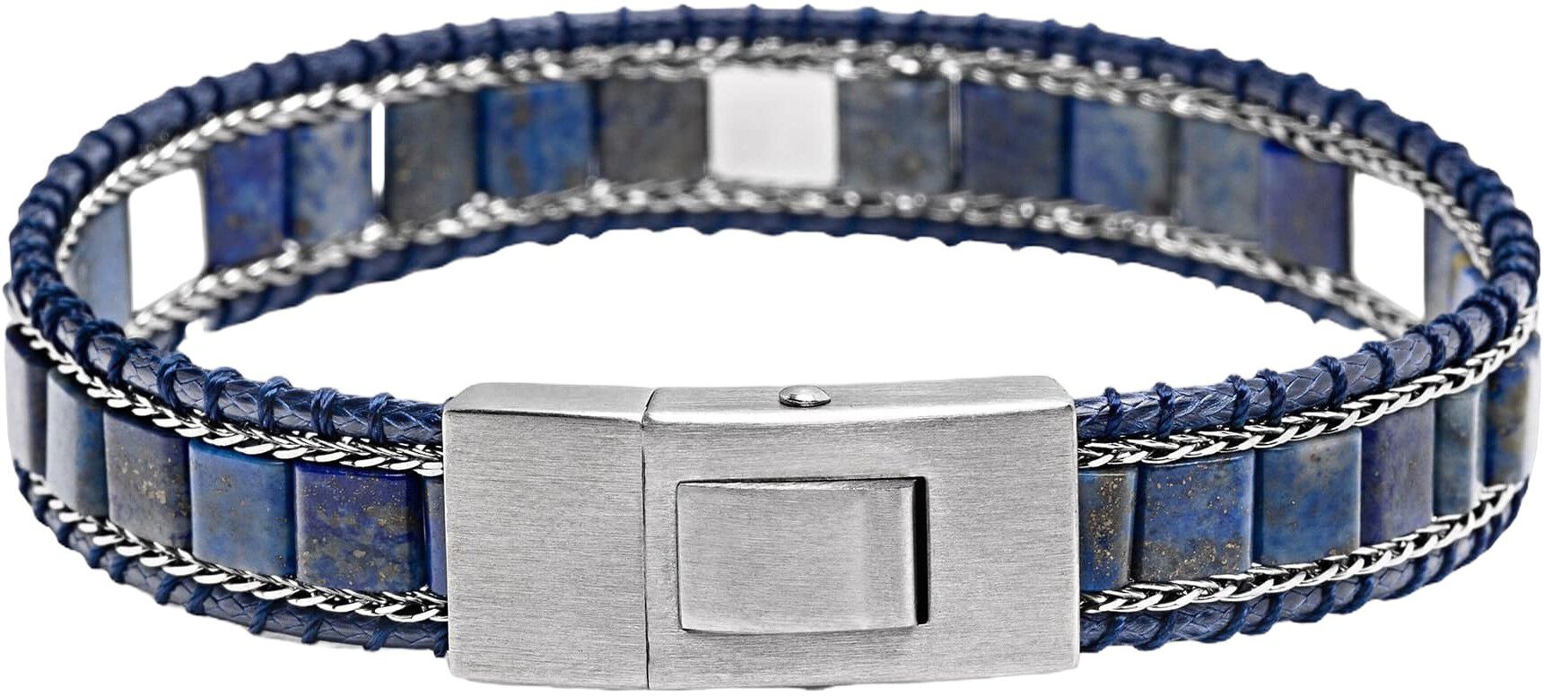 Blue Lapis Stud Bracelet