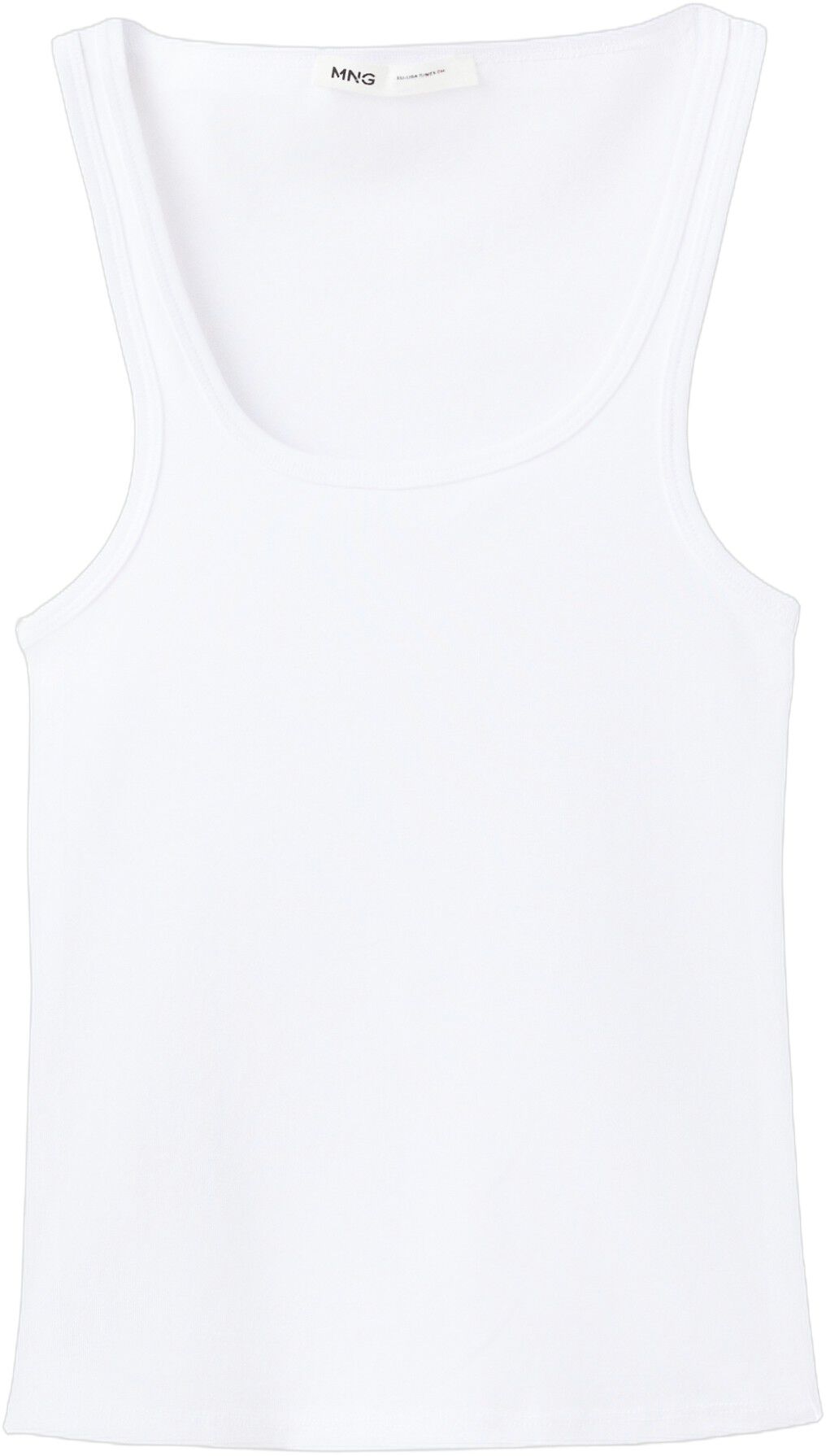 Ribbed semi-transparent top