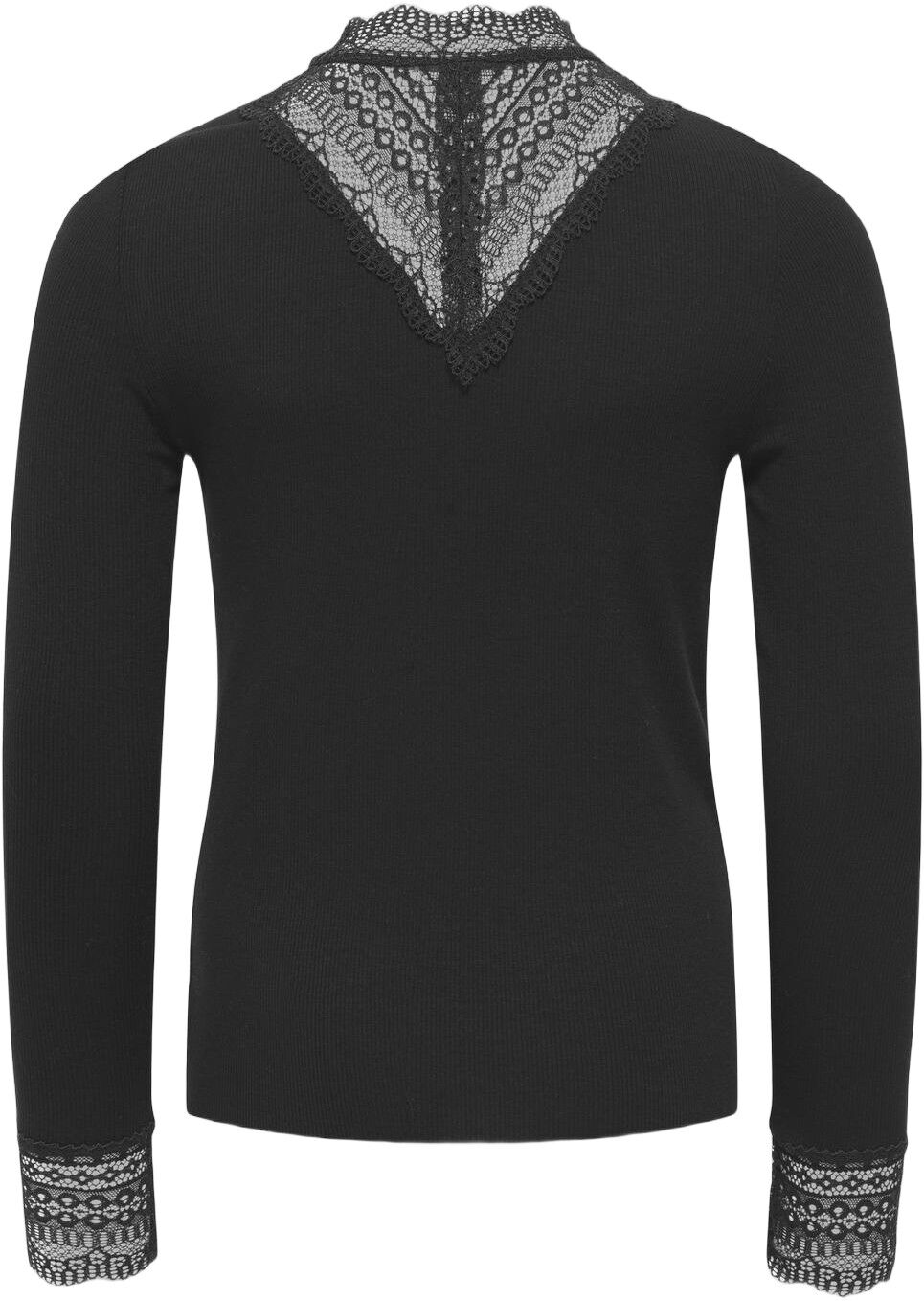 KOGTILDE L/S HIGH NECK LACE TOP CP