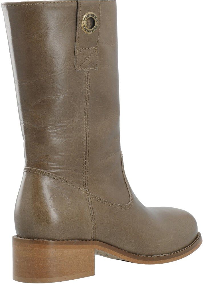 CASVILMA Pull On Mid Cut Boot Stone Leather