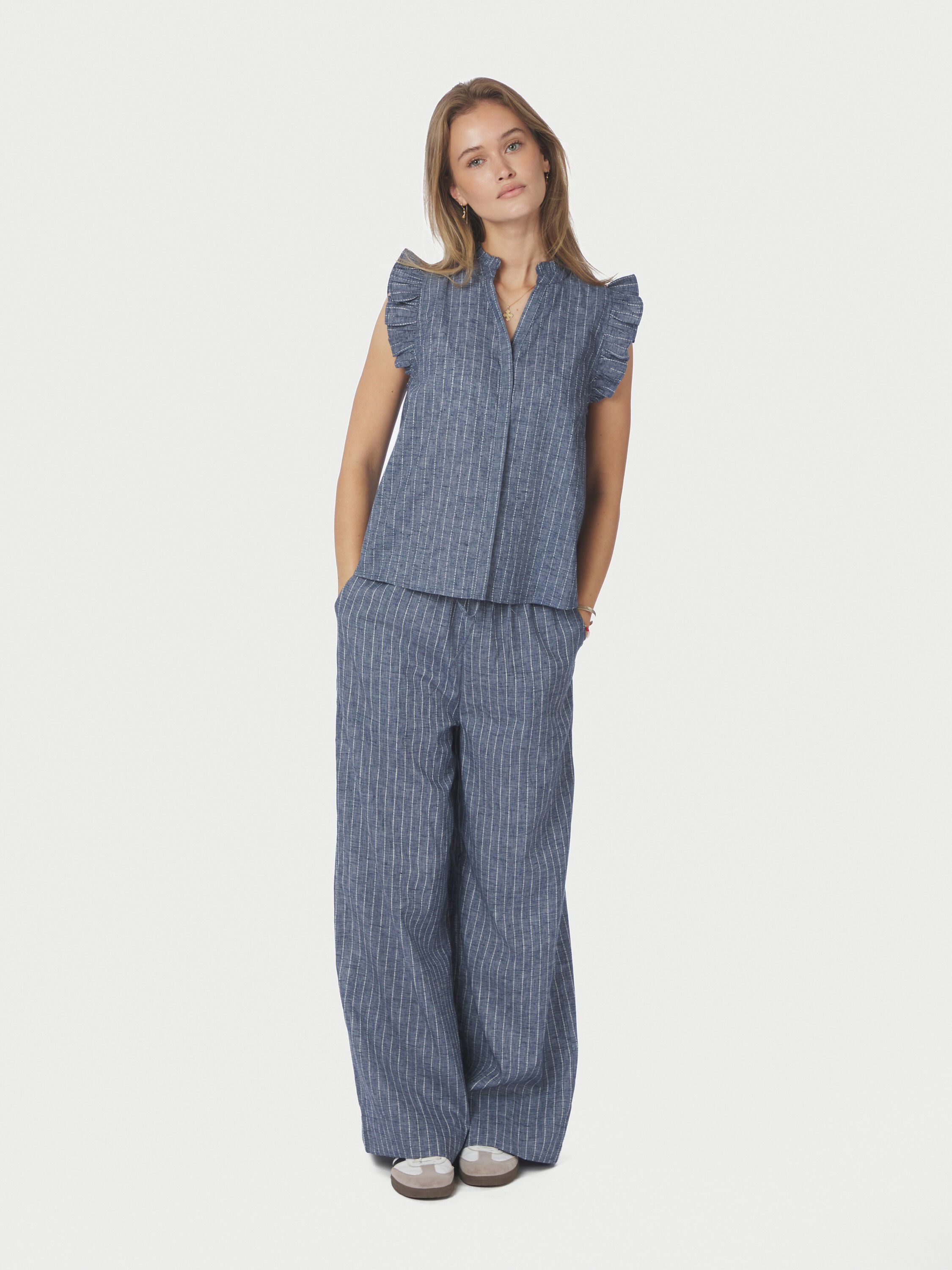 Heifa Emb Stripe Pants