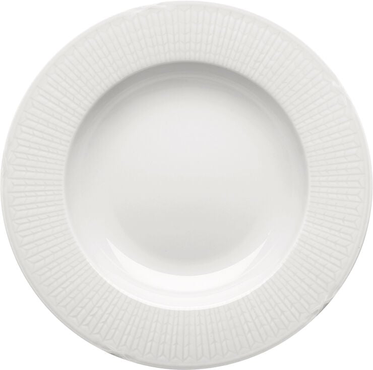 Swedish Grace Tallrik djup 25 cm Snö