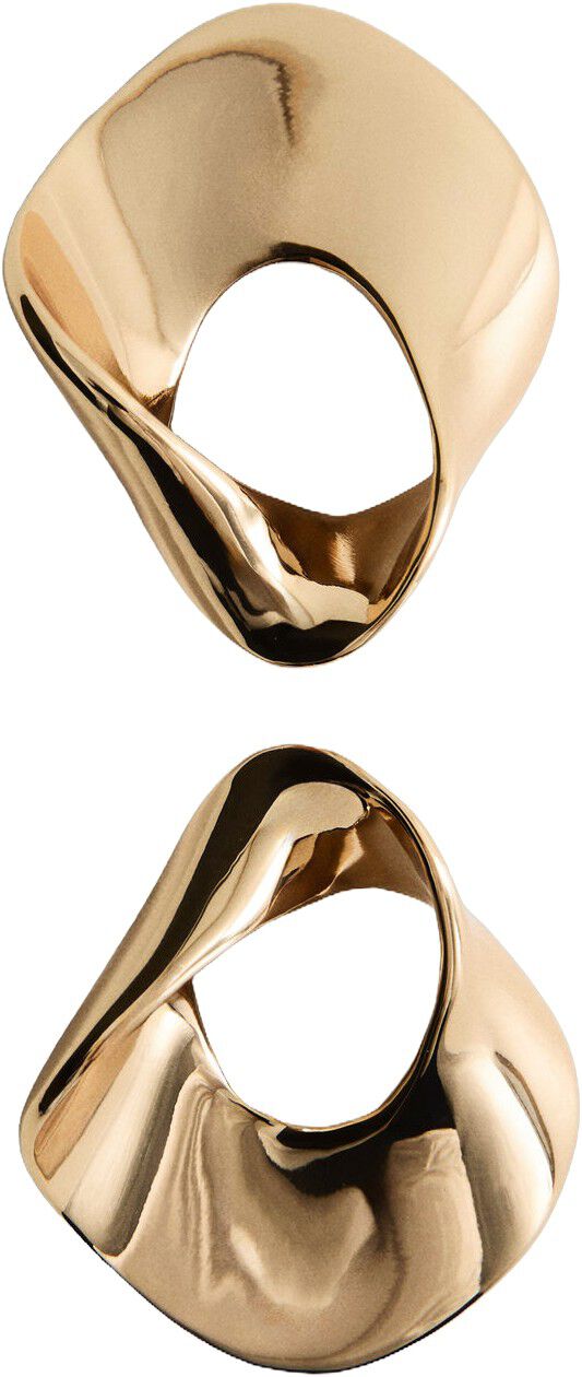 Earrings with relief design