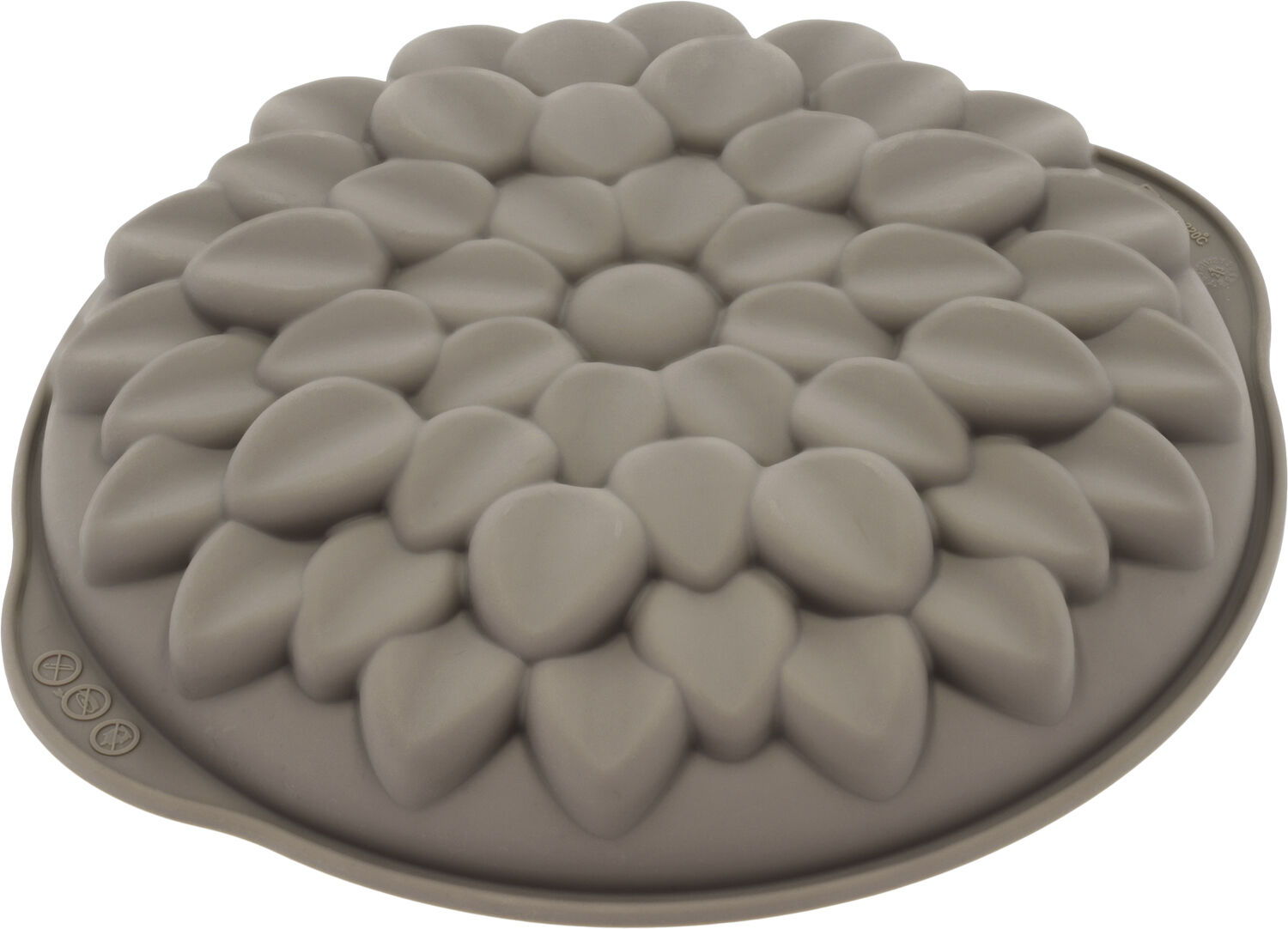 Mousseform Dahlia Dia. 20 x 3,8 cm Latte Silikon