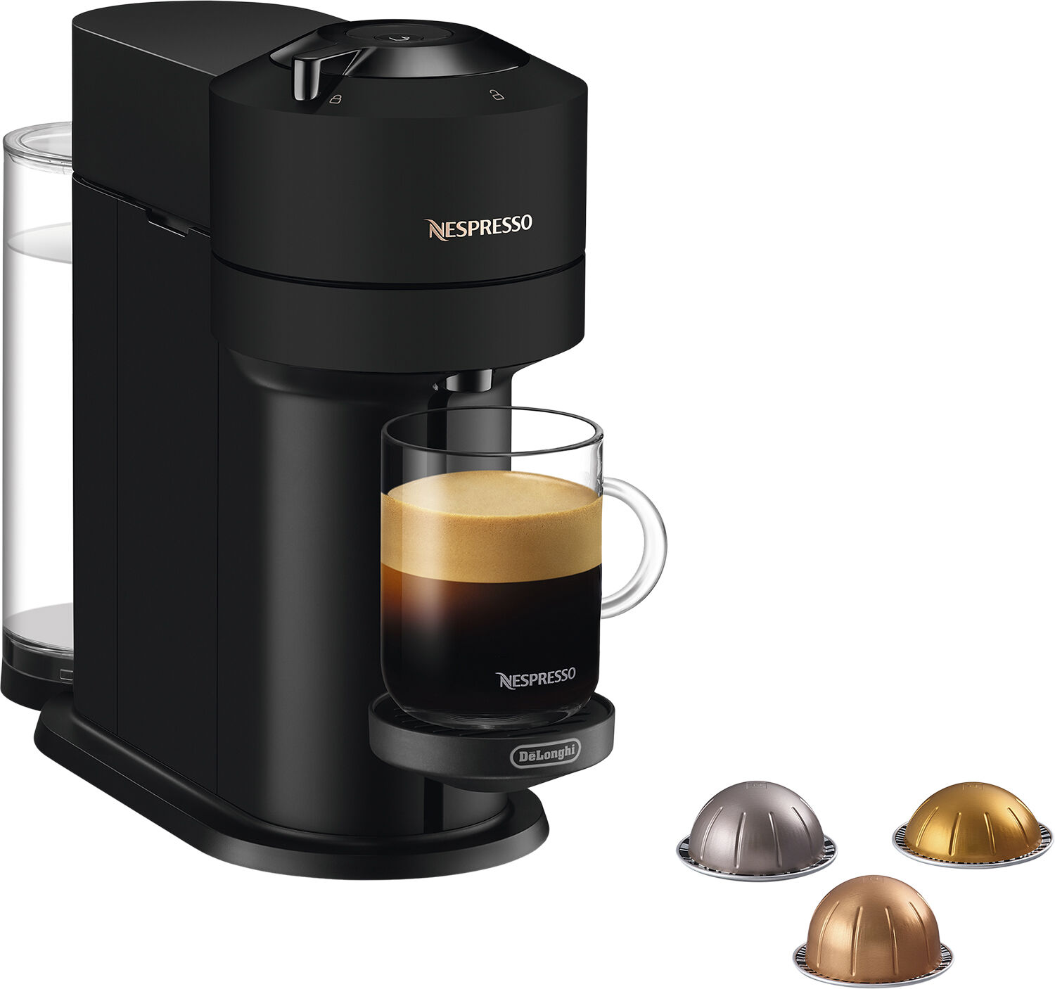 Nespresso Vertuo Next kaffemaskine fra De'Longhi&reg;, Matt Blac
