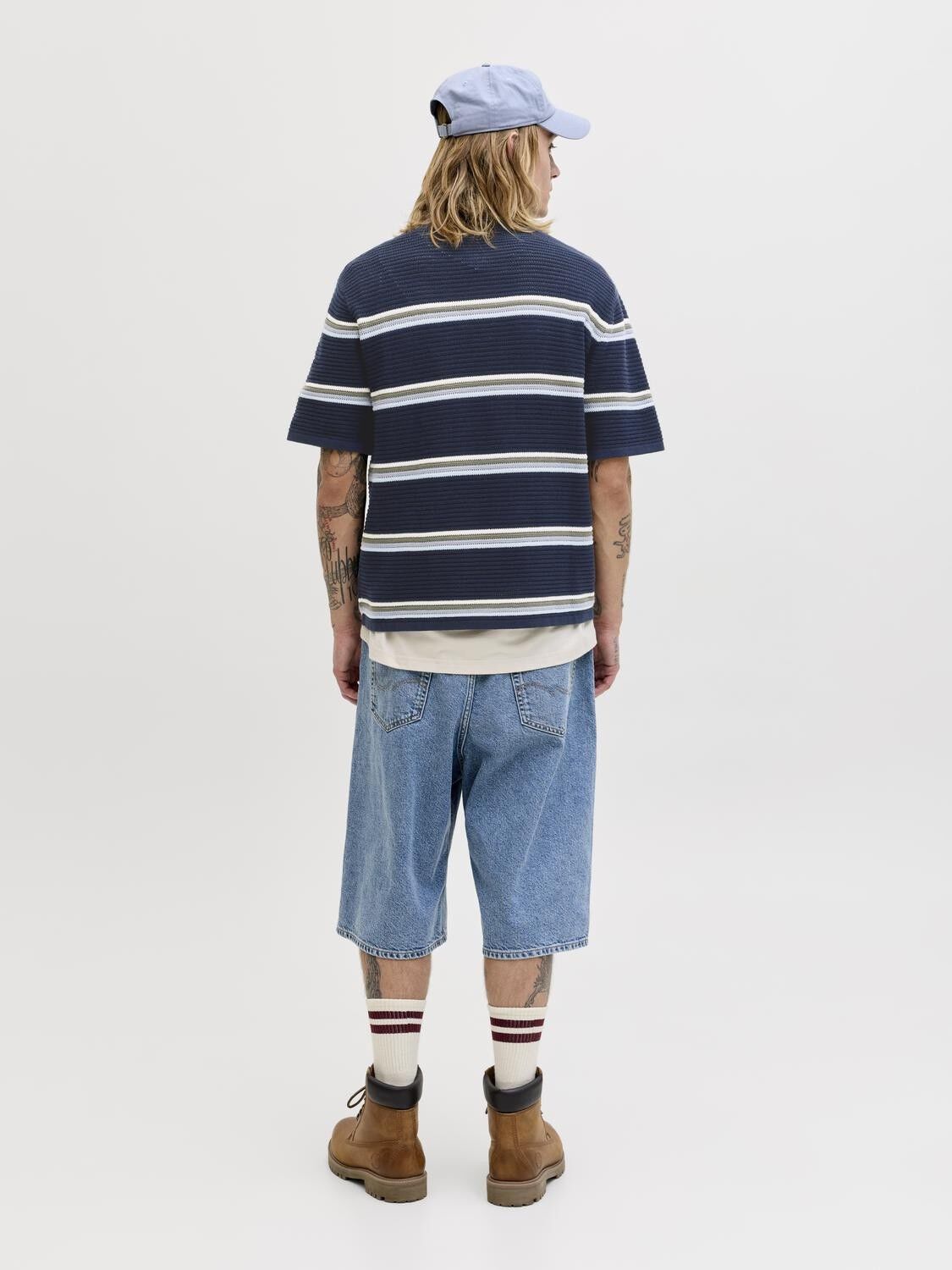 JORMAINE KNIT STRIPE POLO SN