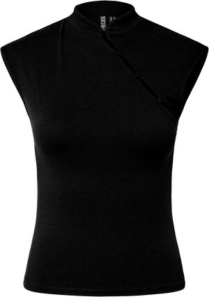 PCJASMIN SS BUTTON DETAIL TOP JRS D