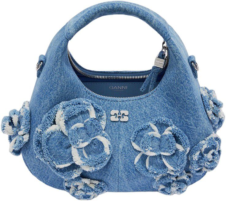 Hobo Mini Denim Flowers