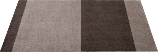 Løber, 67x120 cm, stripes-horizon sand/brun