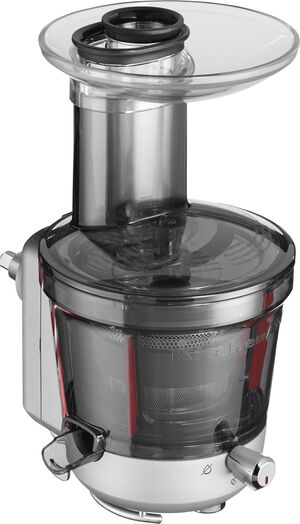 Slowjuicer till köksmaskin klar/grå