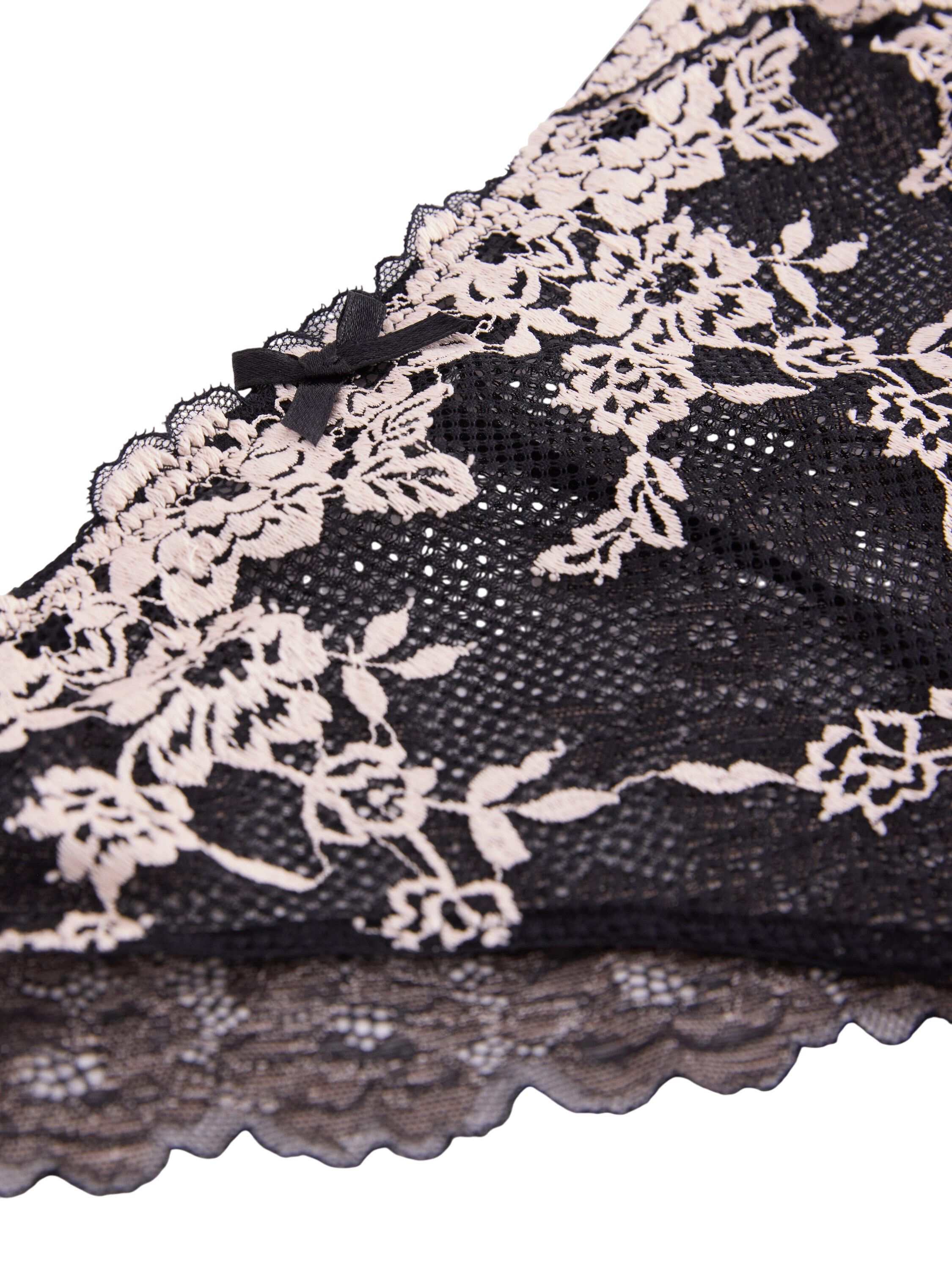 Brazilian briefs in mesh with embro