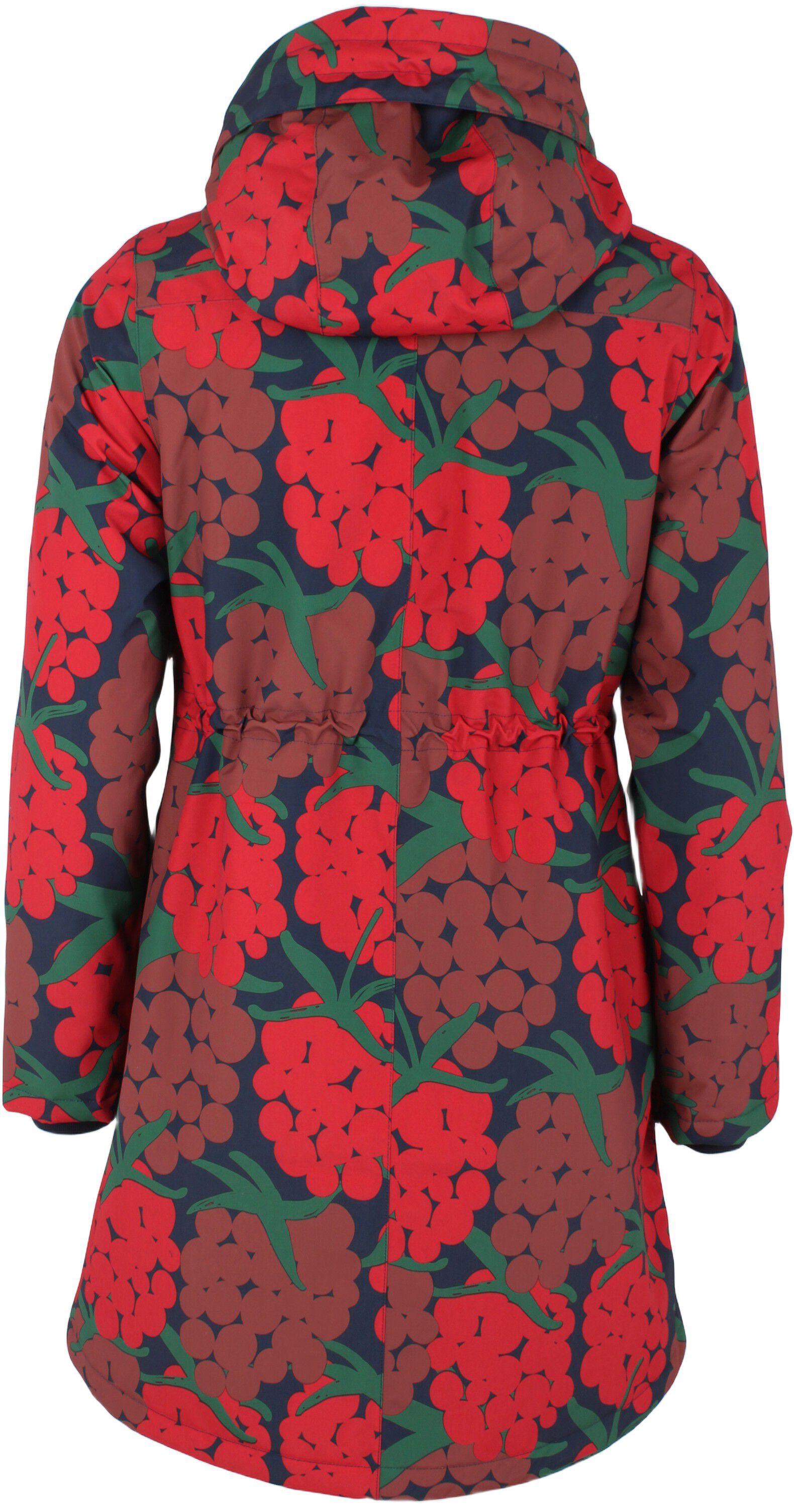 Danenora AOP Winter Parka Dk Red MAXIBERRY