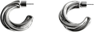 Intertwined hoop earrings