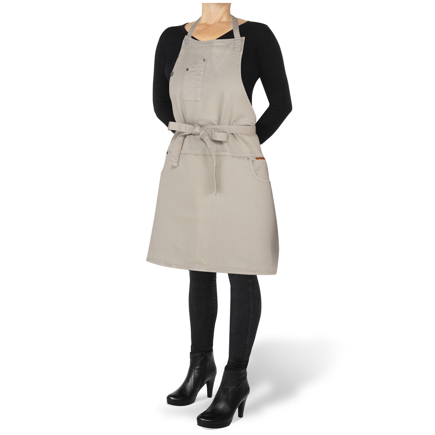 5 Pocket Slim Fit Apron Grey-Green