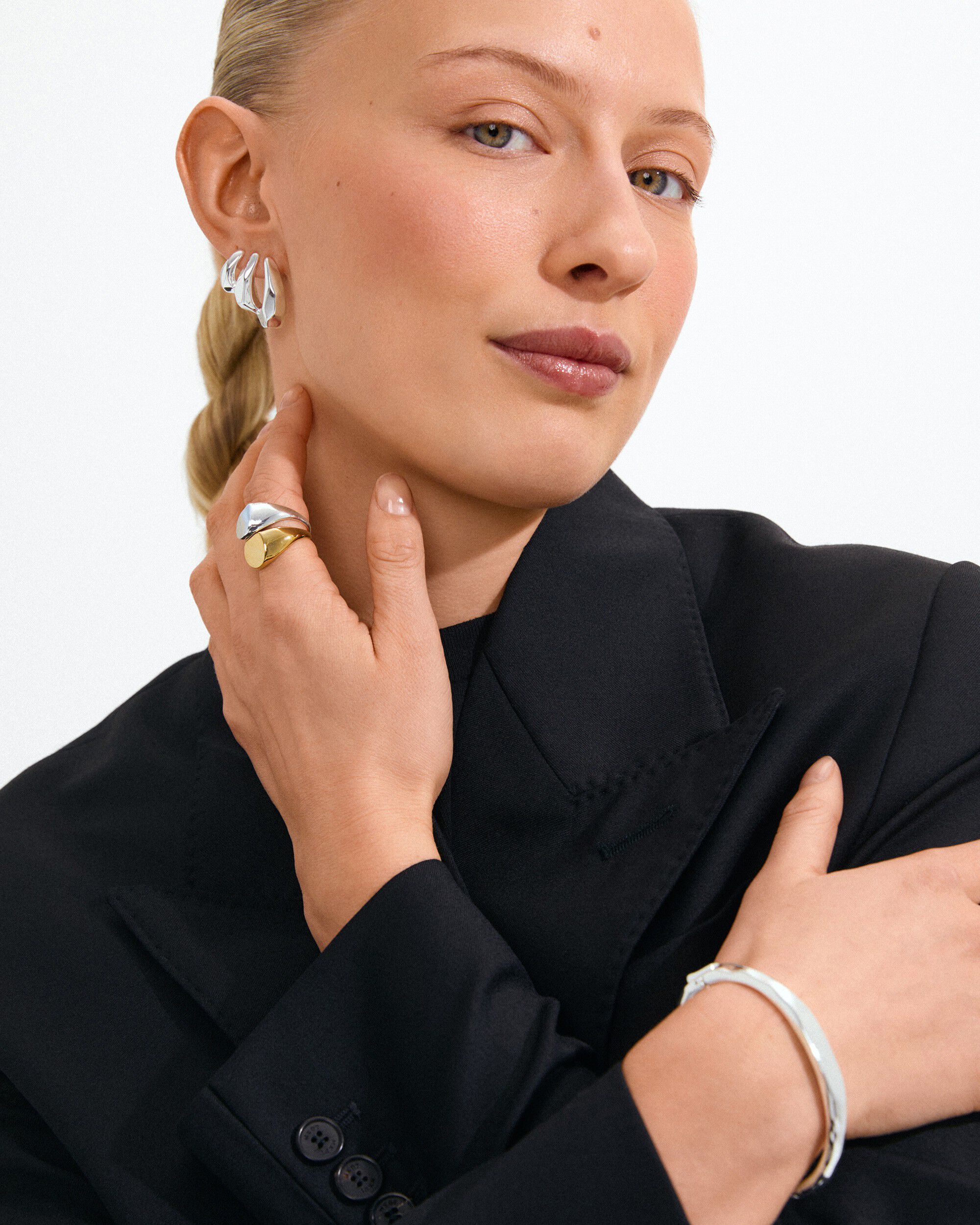 PRESENCE earrings silver-plated