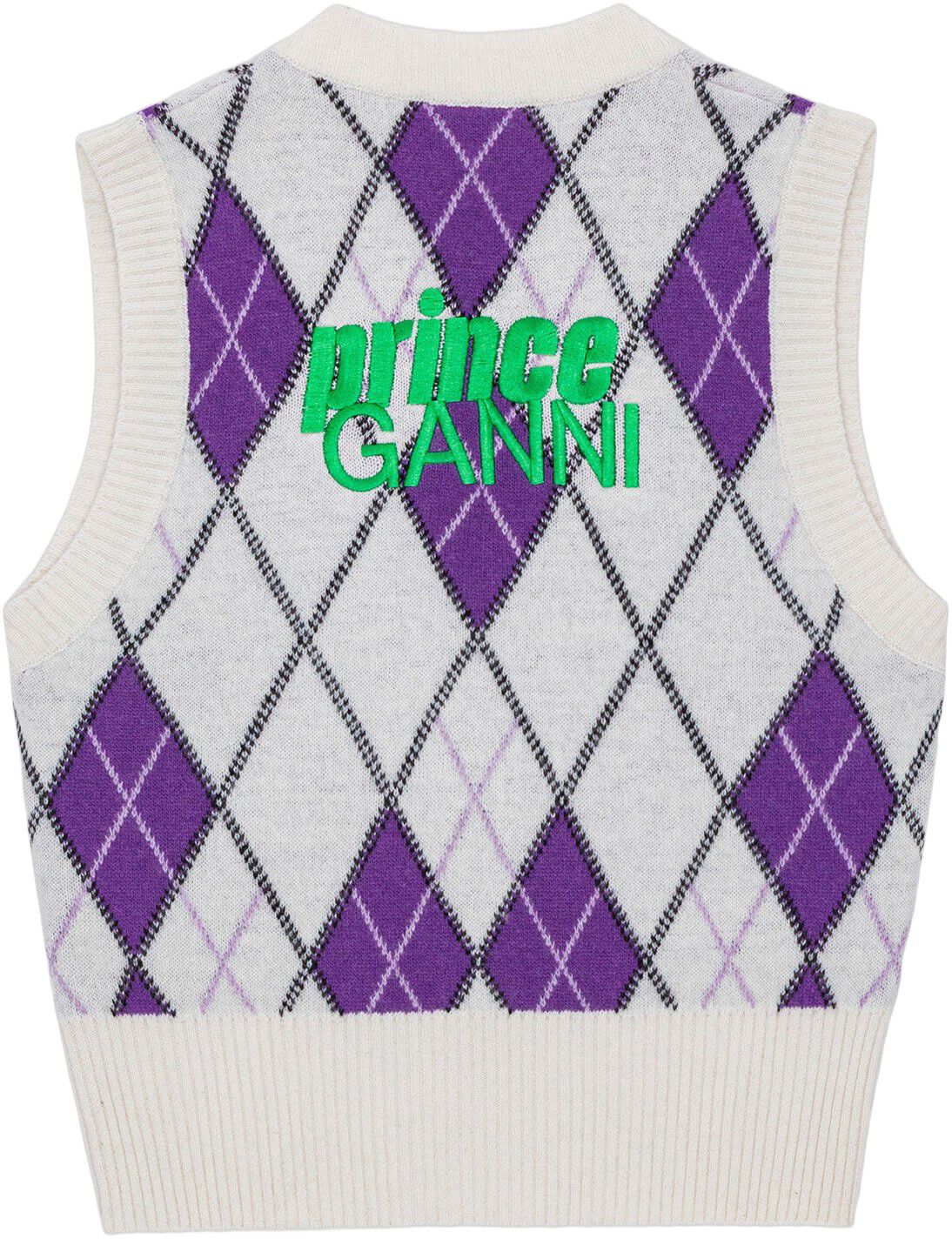Graphic Harlequin V-neck Vest