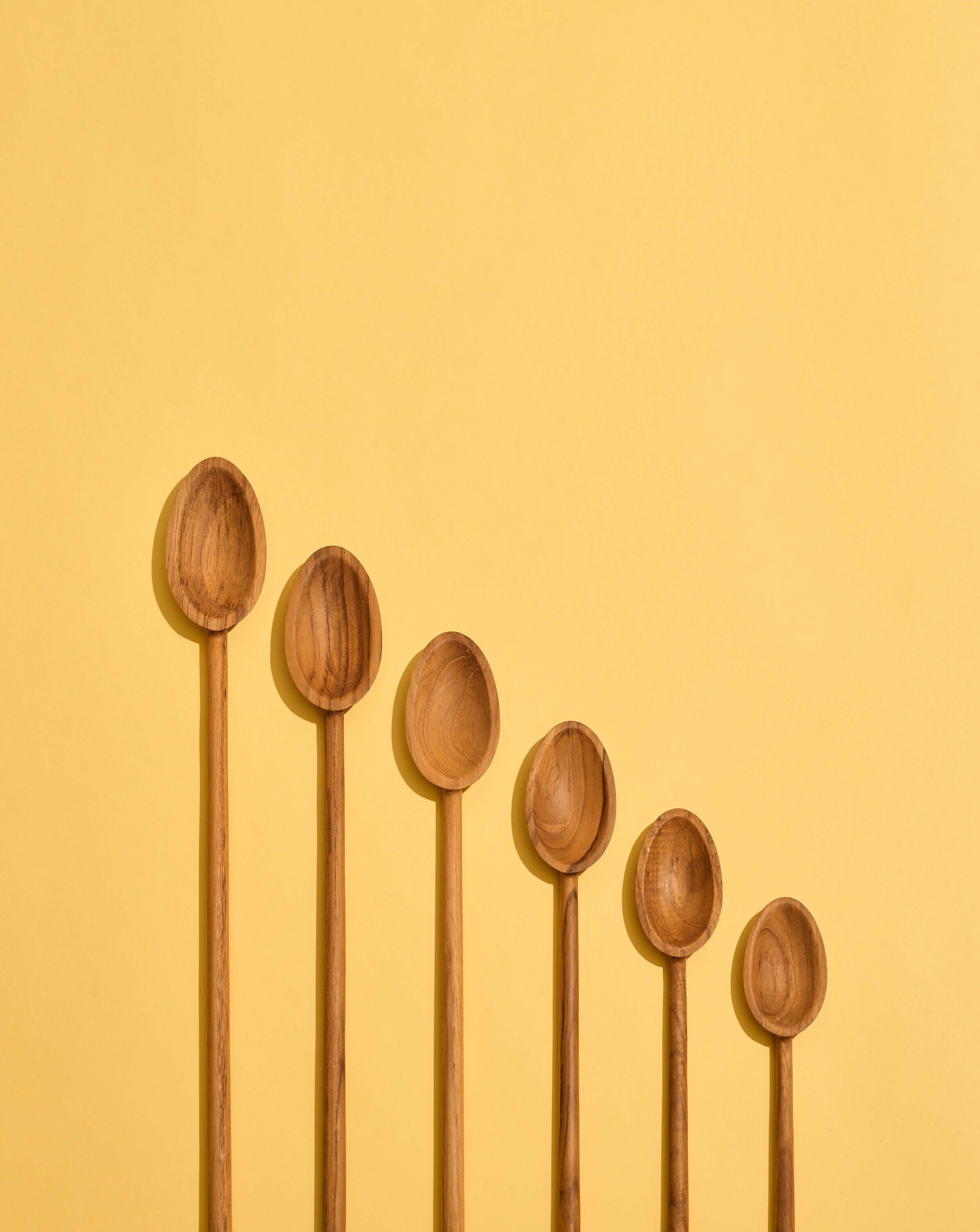 Grydeske, teak, 40 cm