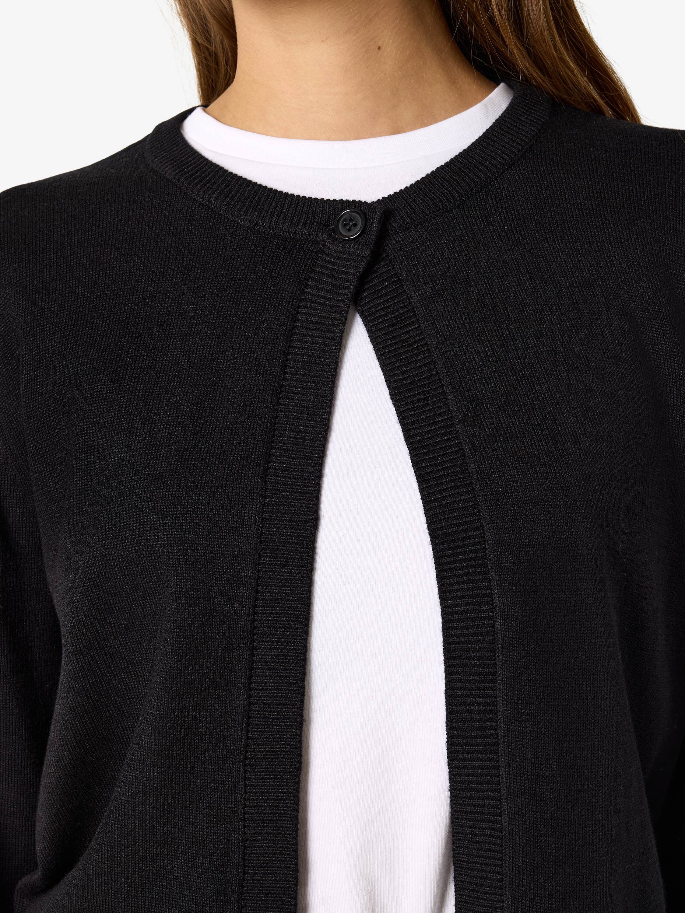 Nmmaysa L/S O-halsstickad kofta Noos