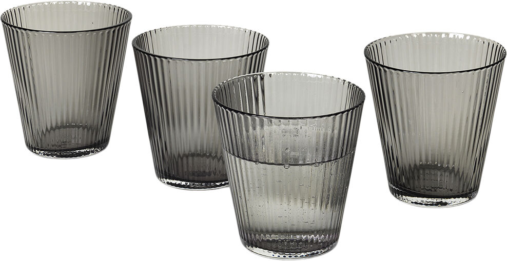 GC Mouthblown Vandglas 26 cl smoke 4 stk.