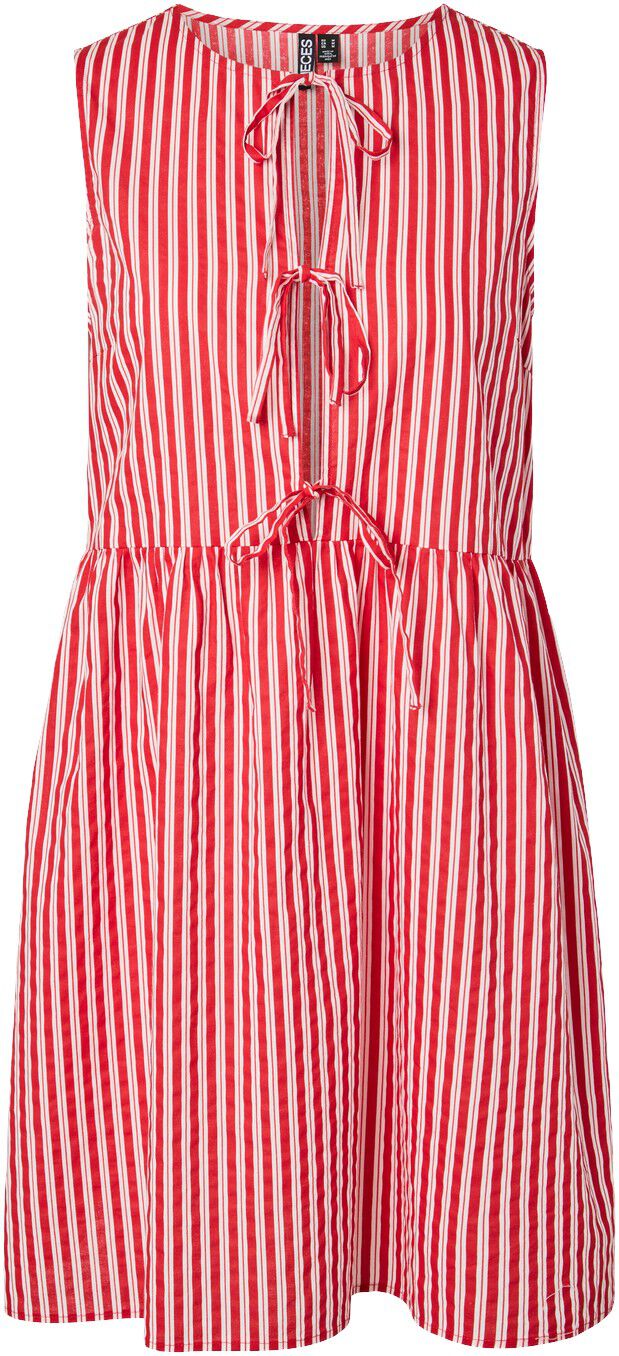 Pcjolly Sl Tie Short Dress Wvn Noos Bc