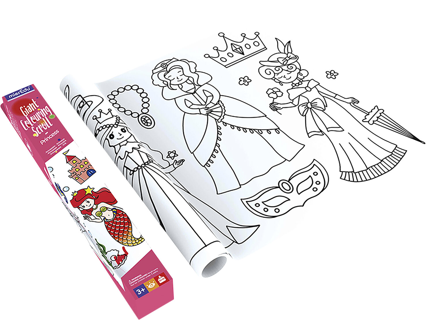 mierEdu - K&aelig;mpebanner til farvel&aelig;gning - Prinsesser