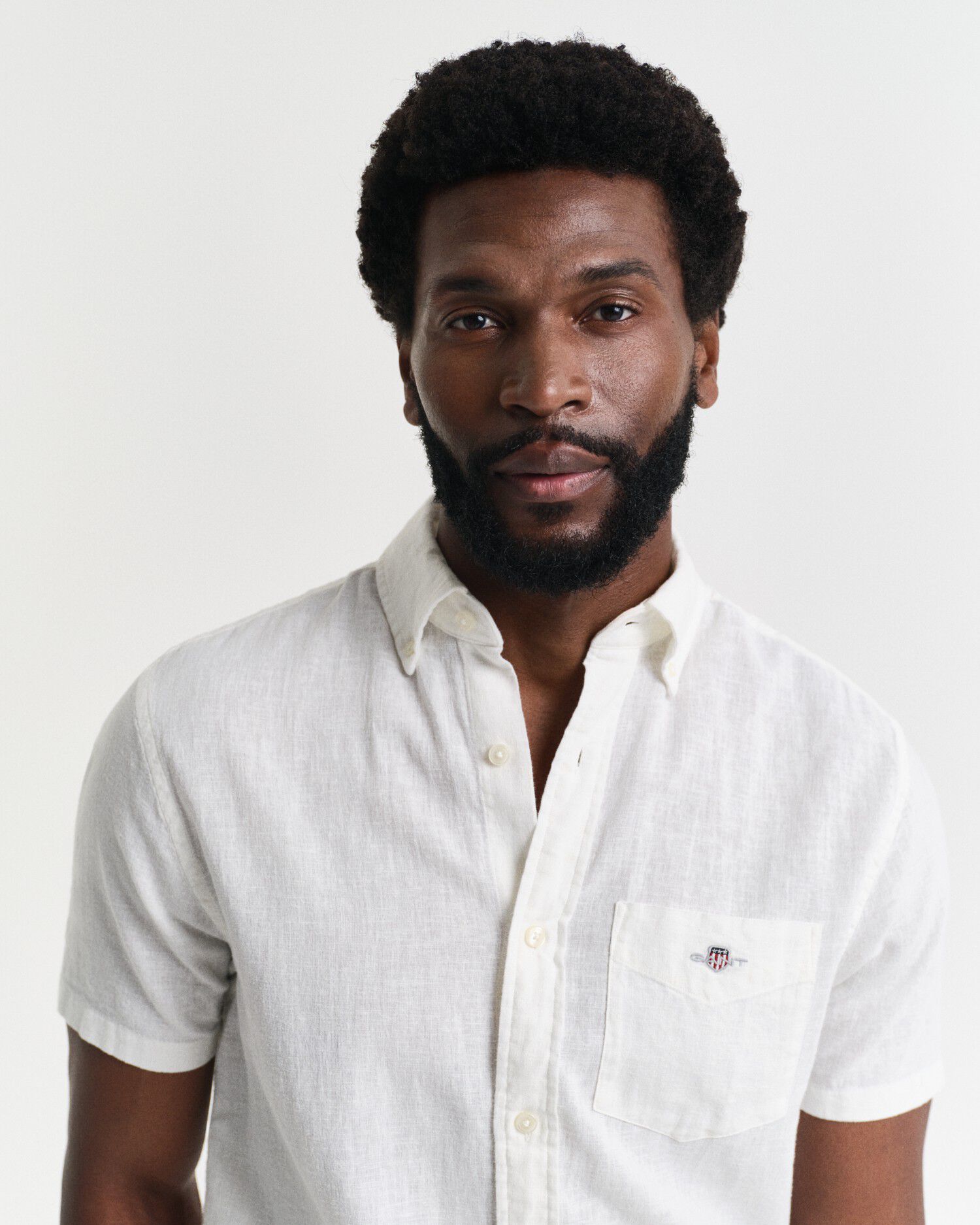 REG COTTON LINEN SS SHIRT