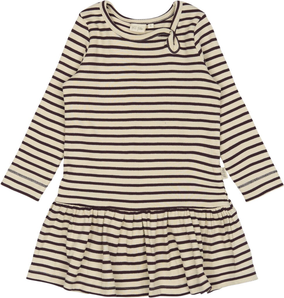 Dress L/S Modal Striped