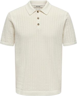 ONSMOON REG 12 SS POLO KNIT