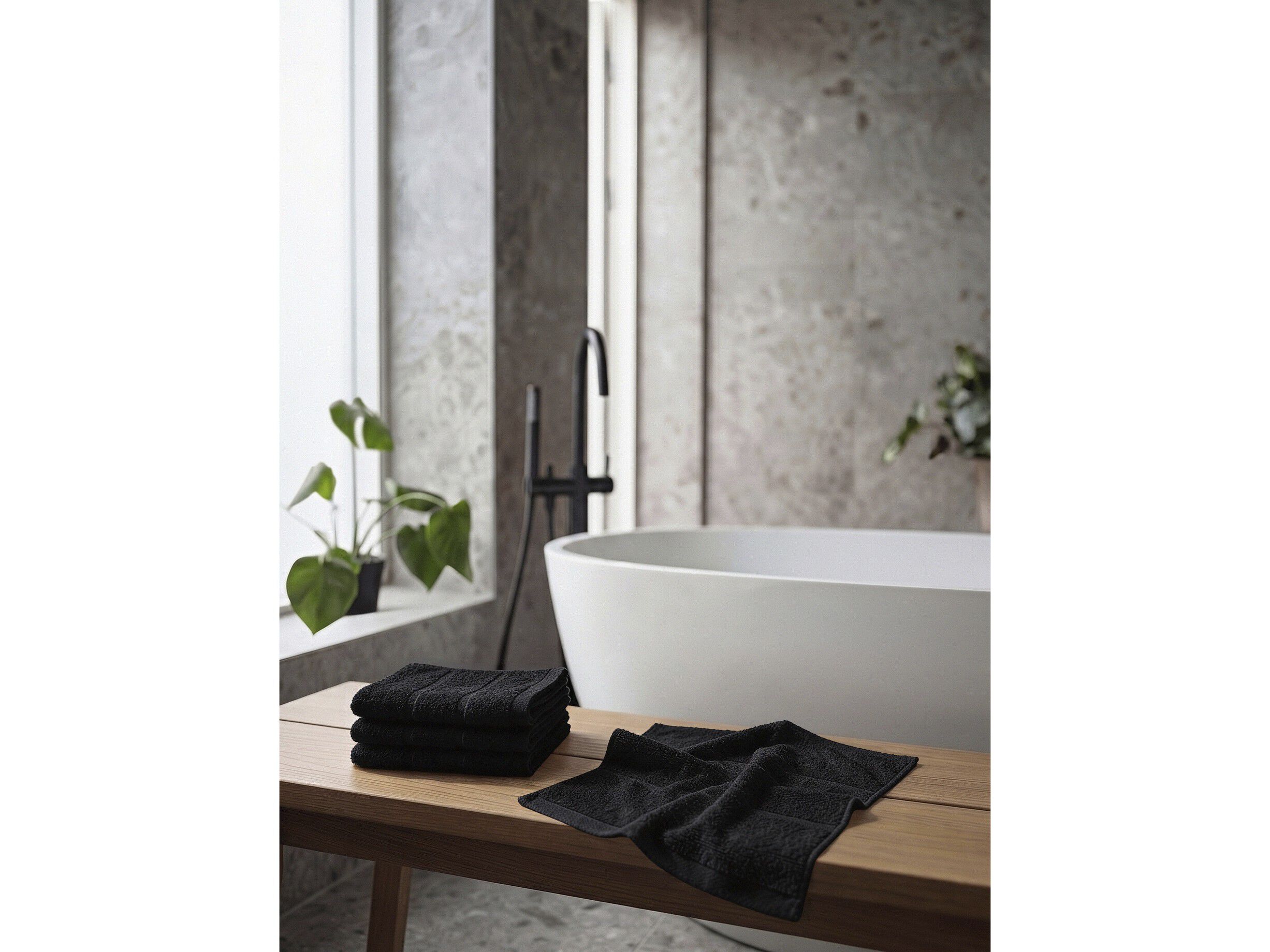 Tv&auml;ttlapp Sauna 30x30 Black