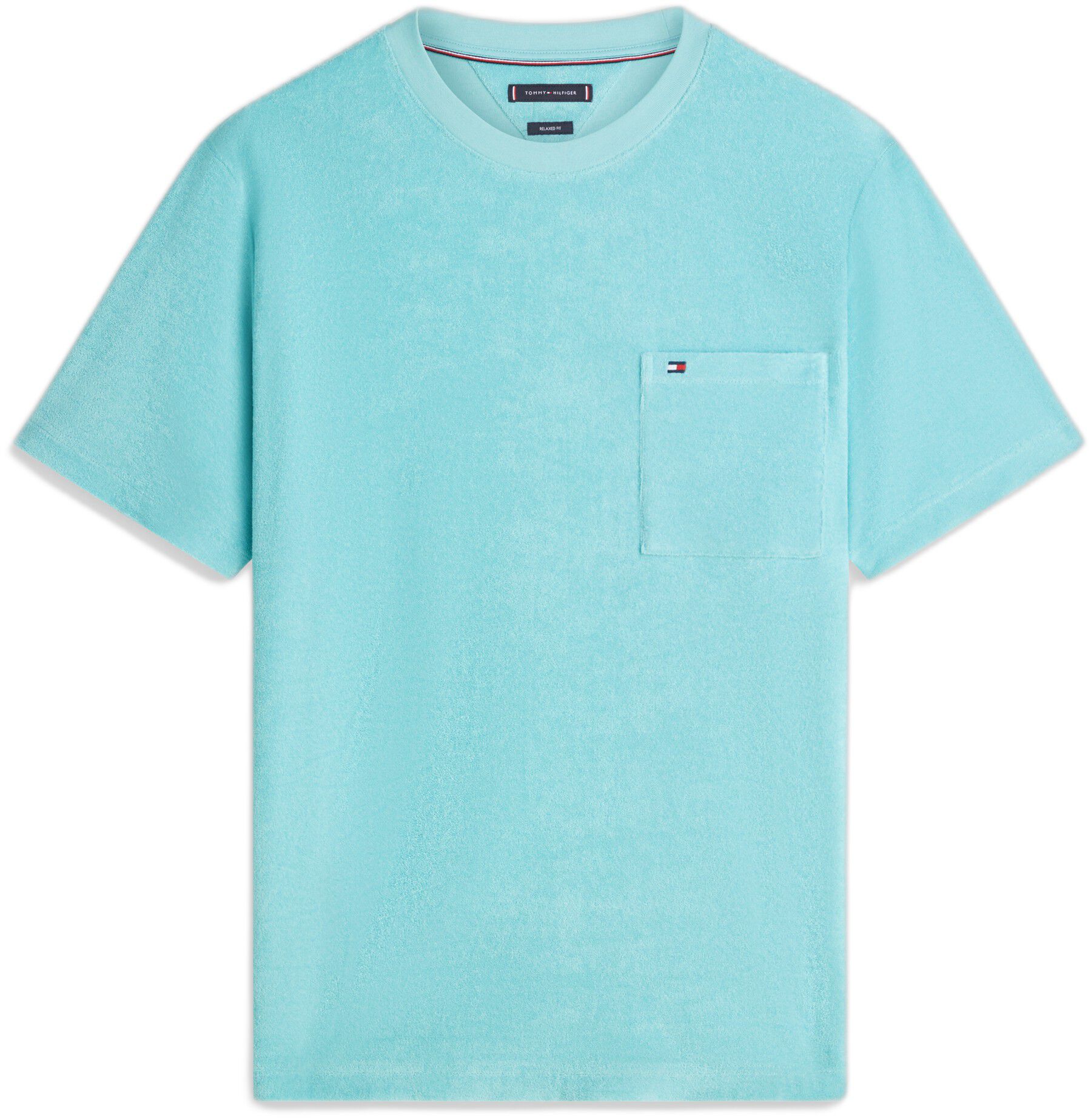 Towelling Relaxed Crew Neck T-Shirt