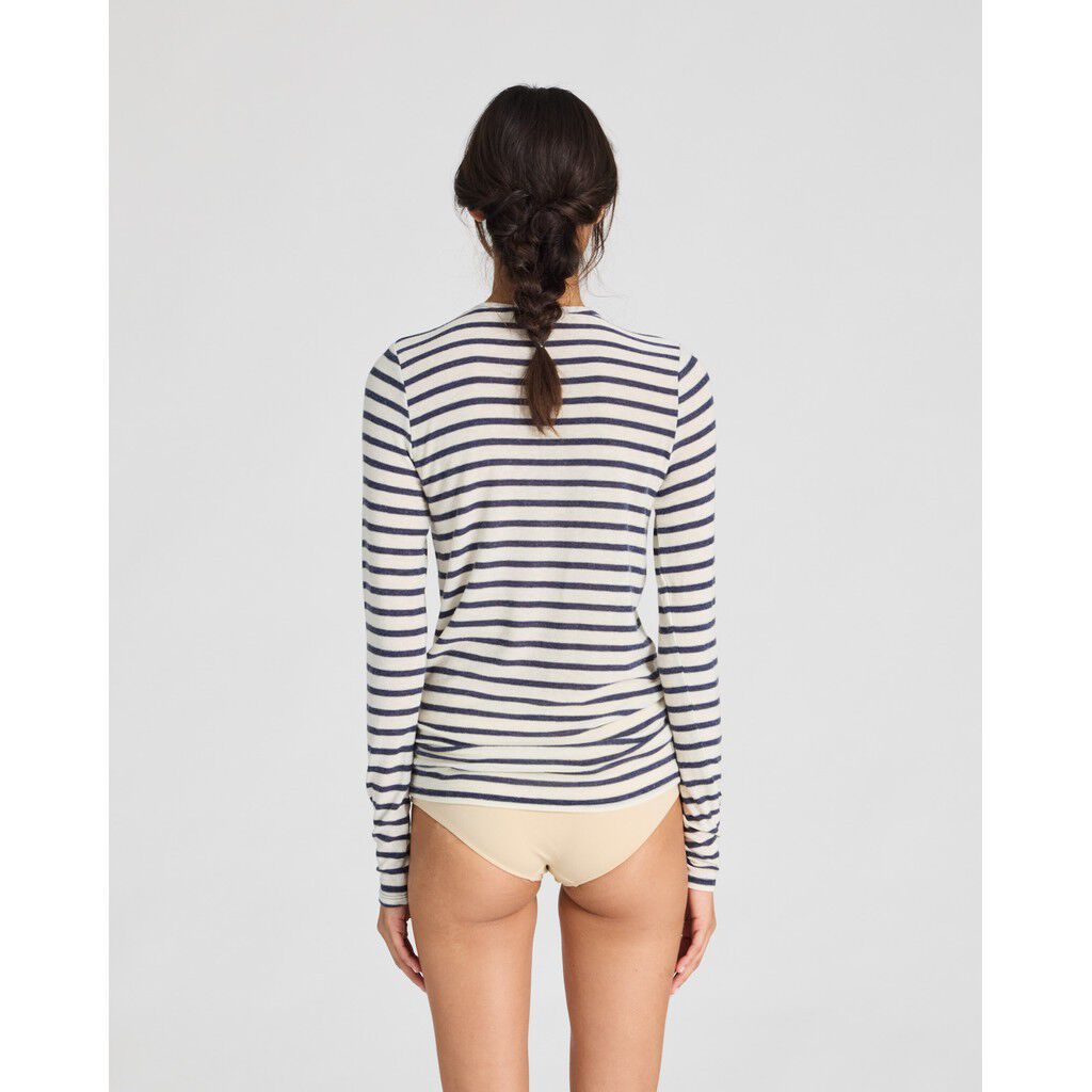 Thyra L/S Sailor Reverse Wool Top