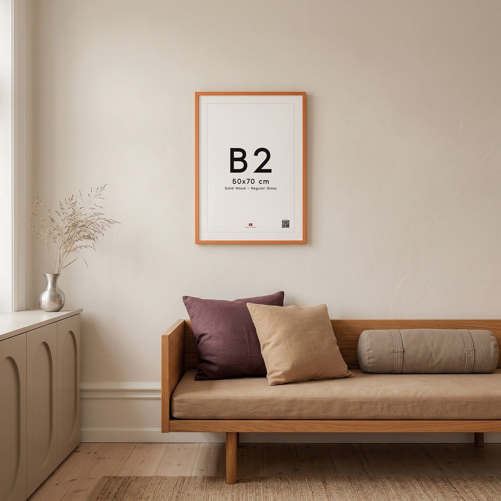 Orange Wood Frame