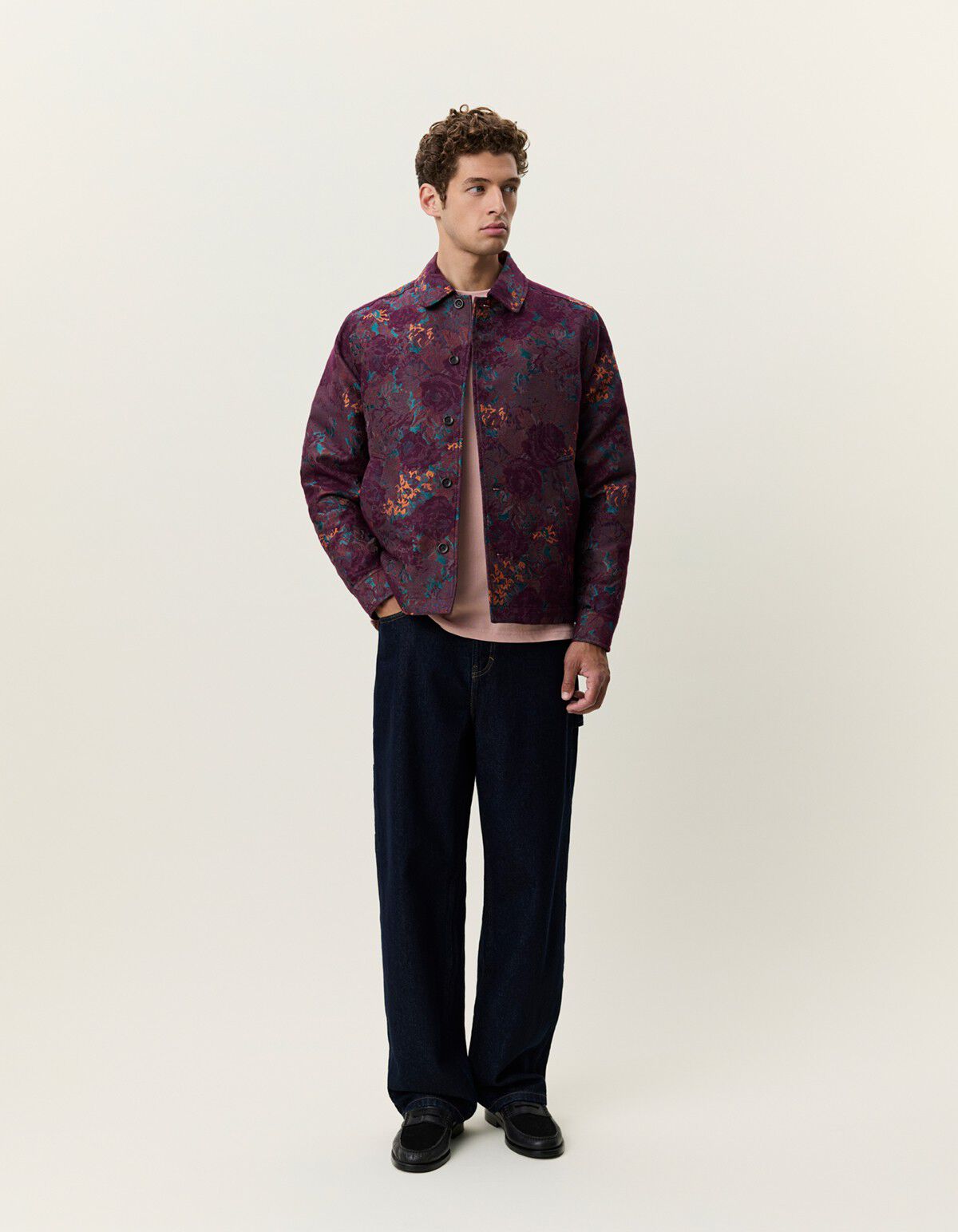 Leaves Jacquard Overshirt