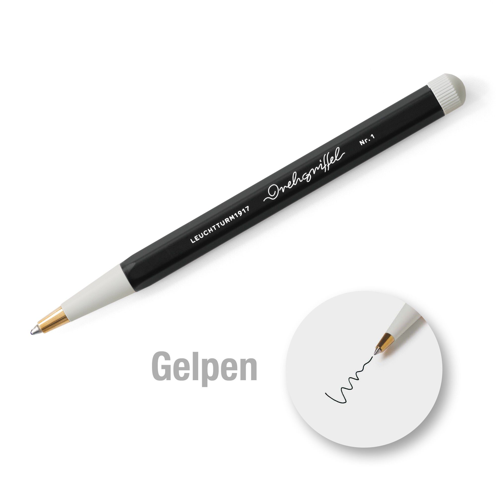 Leuchtturm1917 Drehgriffel gelpen Black 363956