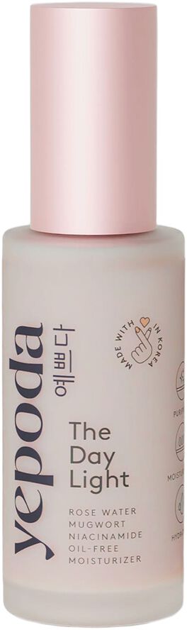 The Day Light - Oljefri fuktighetskräm med rosenvatten och niacinamid