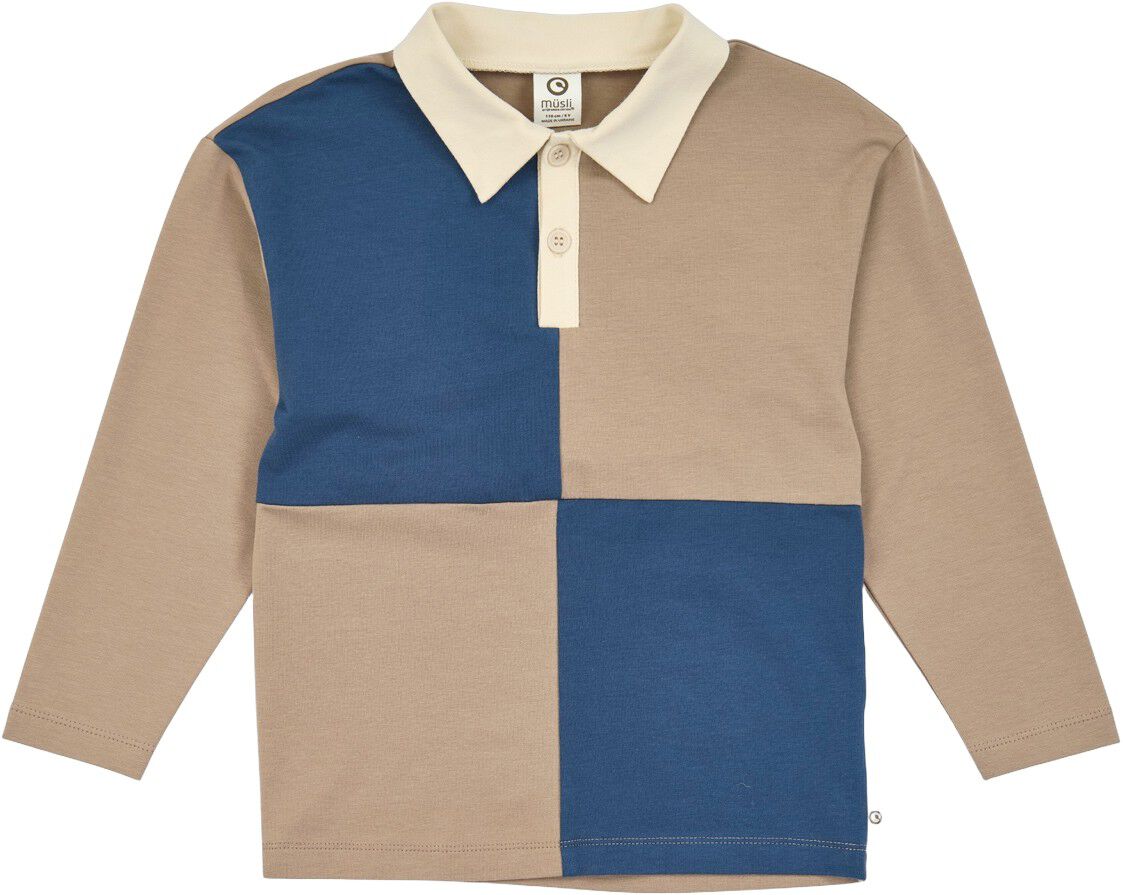 Cozy Me Color Block L/S Polo Shirt