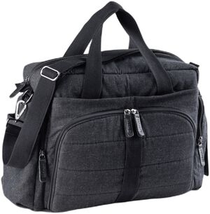On-the-go Pusletaske, dark grey melange