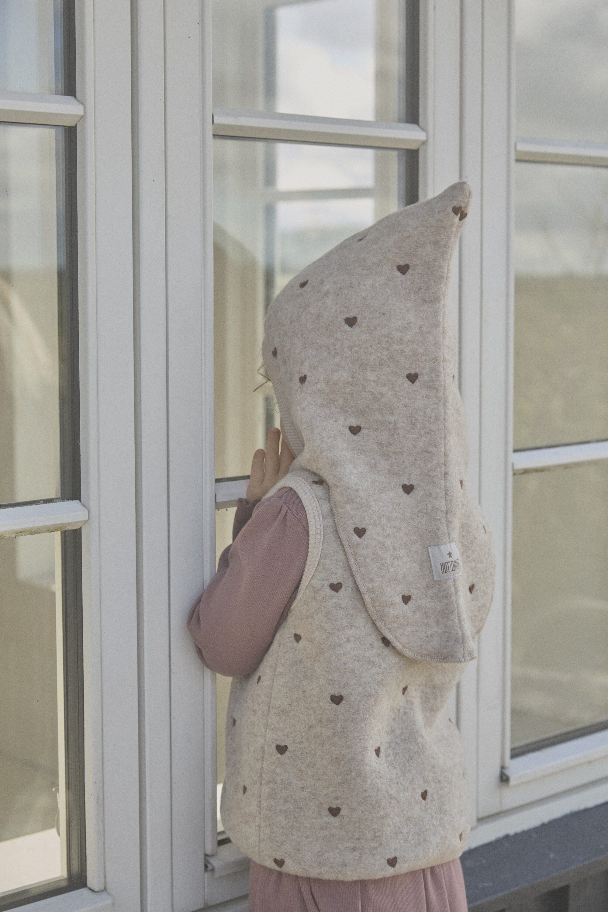 Balaclava All Over Emb. Wool