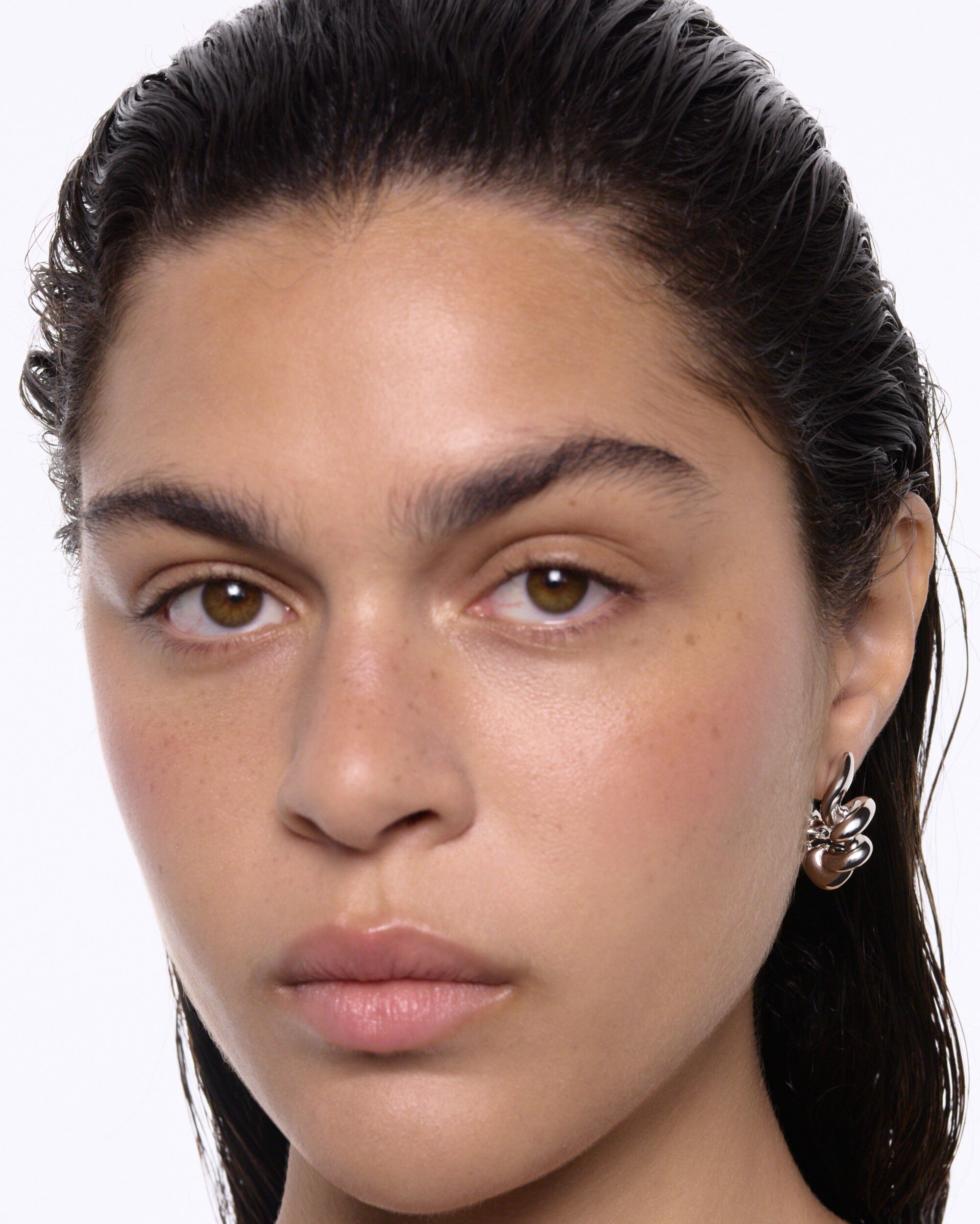 Coil Hoops Medium Silver - PAIR